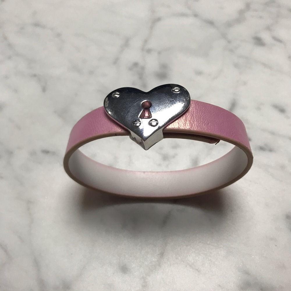 Women's Heart Lock and Key Strap Bracelet